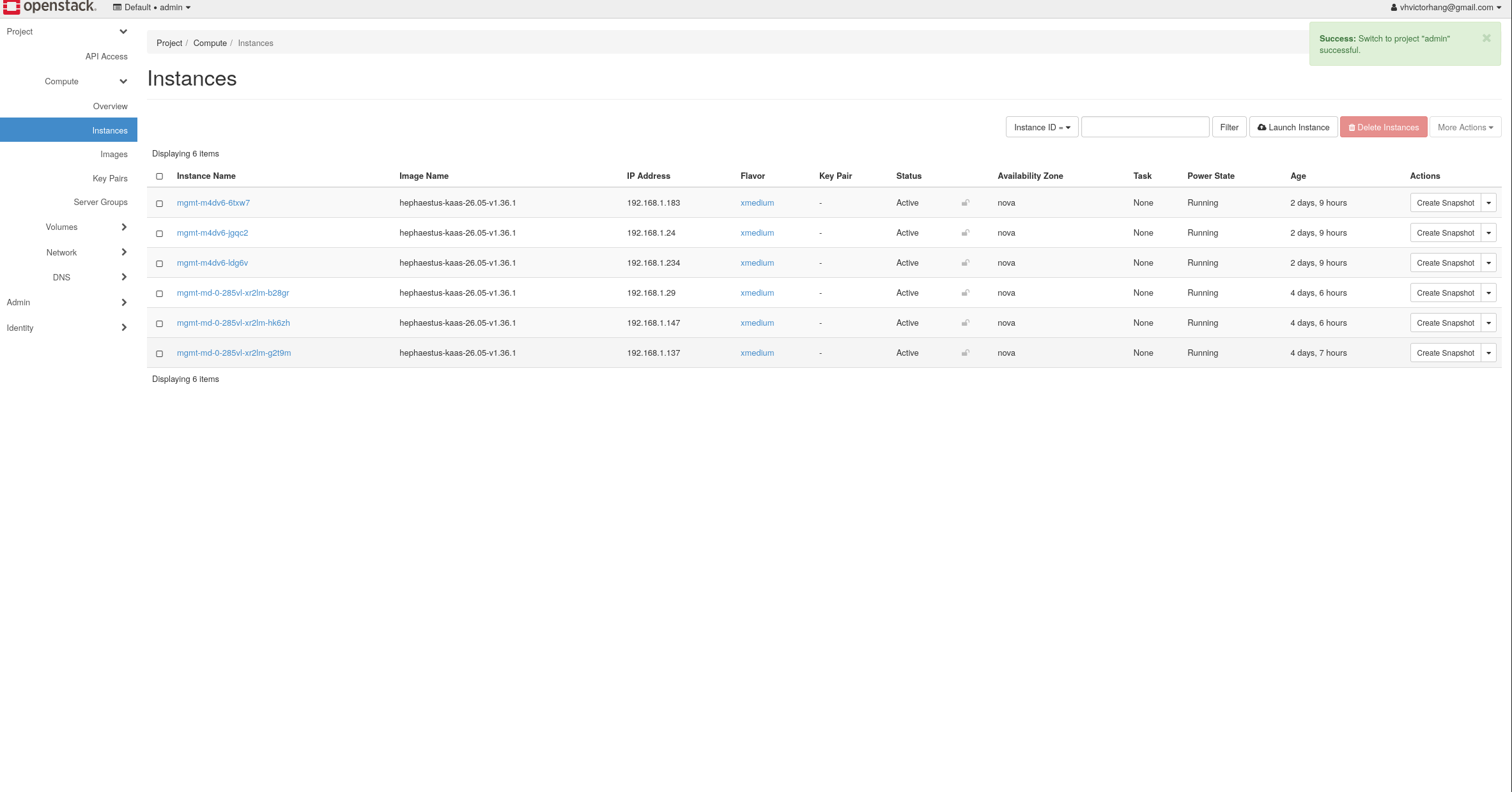 OpenStack Dashboard